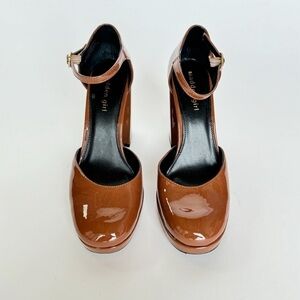 Madden Girl Glossy Brown Heels